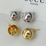Metal ball earrings