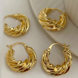 Metal twist hoop