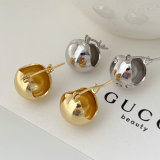 Metal ball earrings