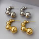 Metal ball earrings
