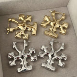 Metal tb earrings