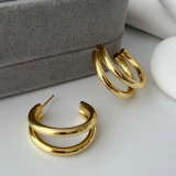 Metal chunky hoop