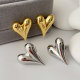 Metal heart earrings