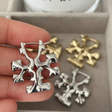 Metal tb earrings