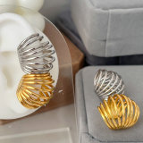 Metal chunky ear cuff （per pair )