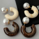 Pearl acrylic hoop
