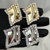 Square metal earrings