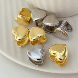 Metal heart earrings