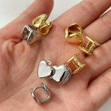 Metal heart earrings