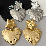 Metal chunky earrings