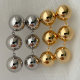 Gold ball long earrings