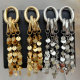 Chunky bling tassel earrings