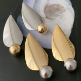 Leaf chunky earrings