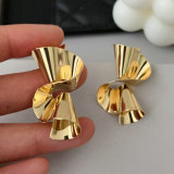 Metal s shape earrings