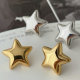 Metal star earrings