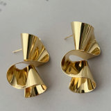 Metal s shape earrings