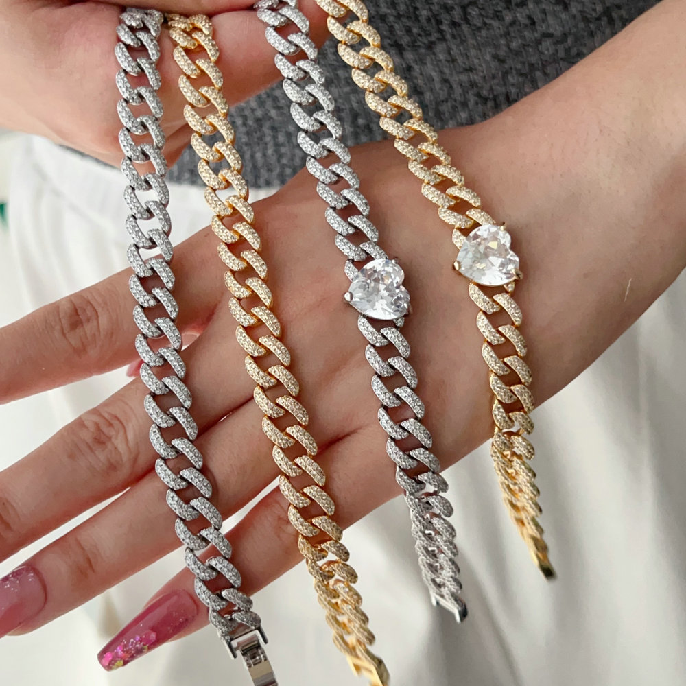Pave zircon tennis bracelet