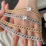 Pave zircon tennis bracelet