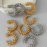 Handmade bead ear cuff