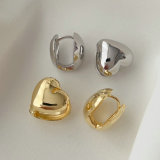 Metal heart earrings