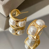Square pearl hoop