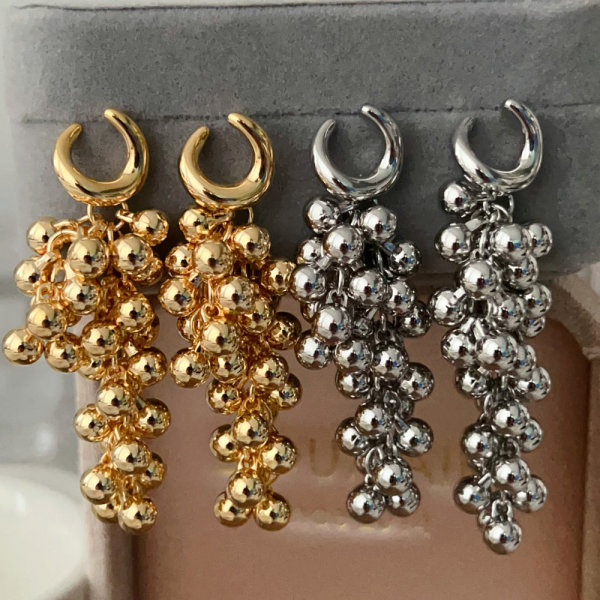 Bead tassel earrings