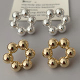 Flower bead earrings