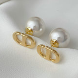 CD pearl earrings