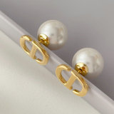 CD pearl earrings