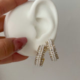Pearl crystal hoop