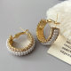 Pearl crystal hoop