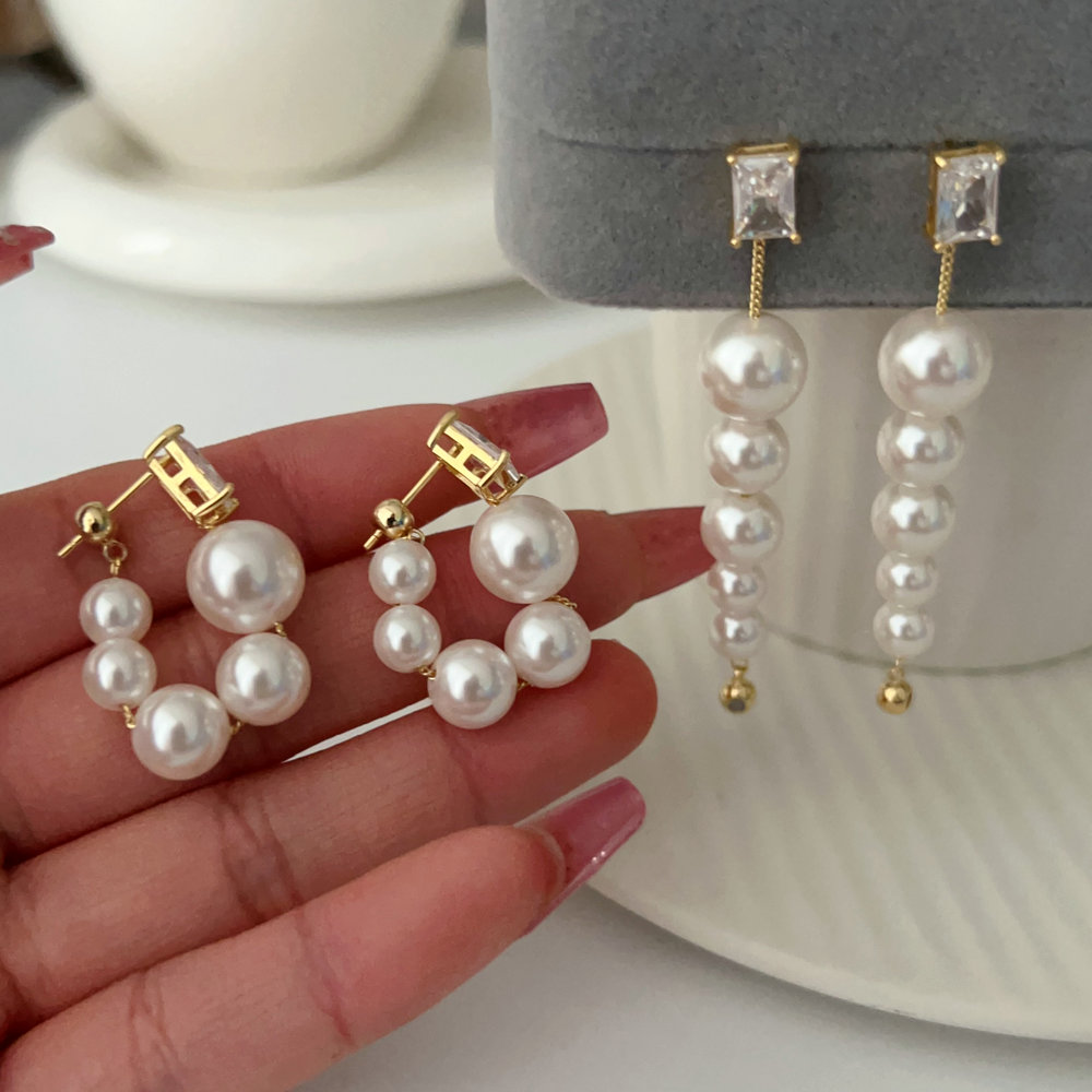 Pearl earrings
