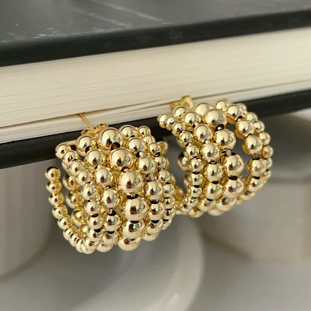 Chunky beaded earrings