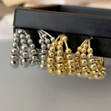 Bead fan earrings