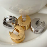 Chunky metal earrings