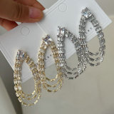 Pave crystal earrings
