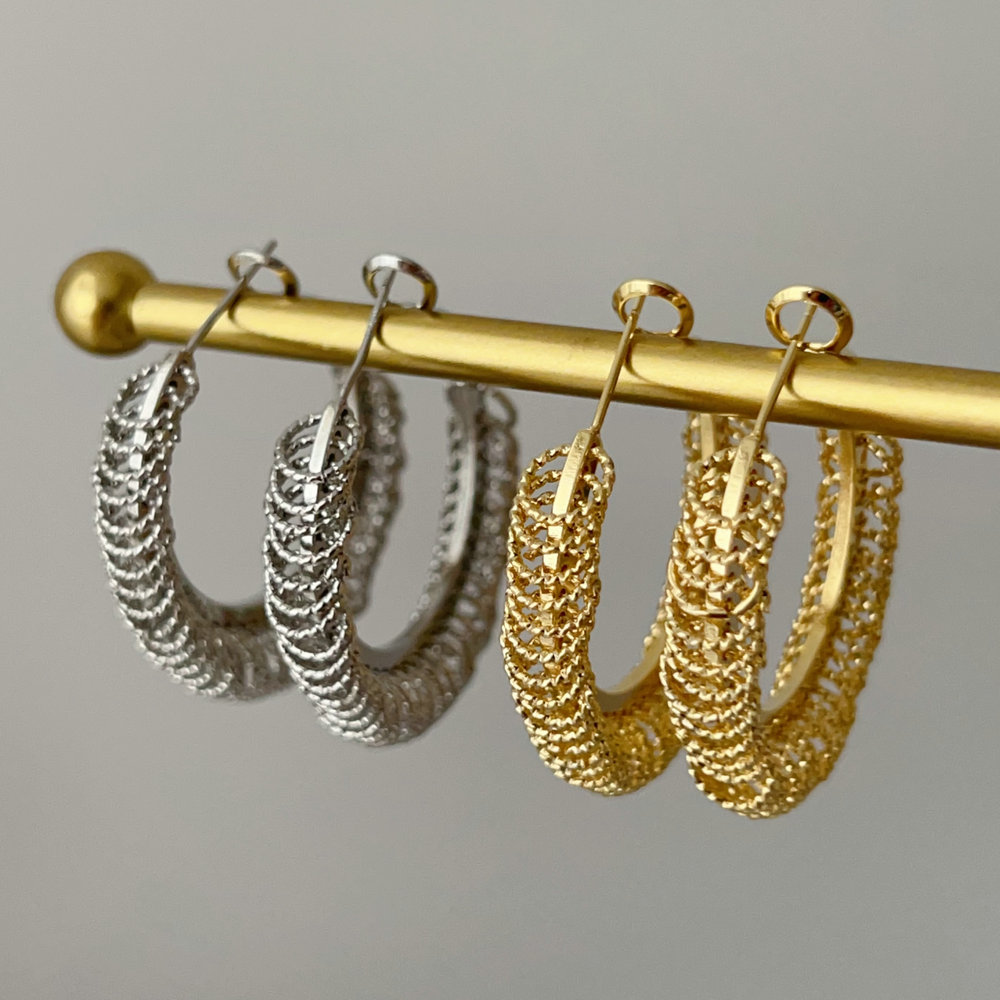 Circle charm hoop