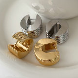 Chunky metal earrings