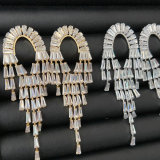 Blig pave crystal tassel earrings