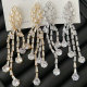 Blig pave crystal tassel earrings