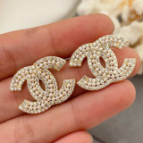Pearl channel earrings