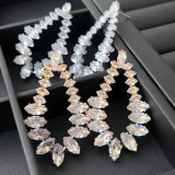 Pave water drop earrings