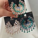 Pave chunky zircon earrings