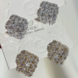 Pave dice earrings