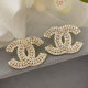 Pearl channel earrings