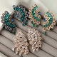 Pave chunky zircon earrings