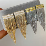 Chain tassel earrings