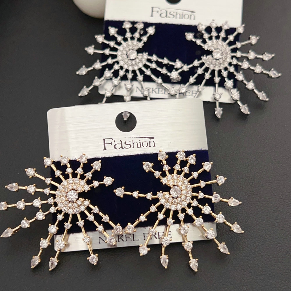 Pave zircon fireworks Earrings