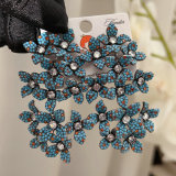 Pave chunky flower earrings