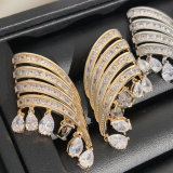 Chunky zircon fine earrings